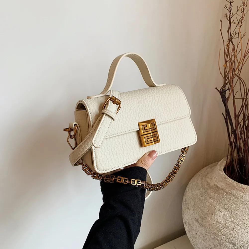 Bag Summer Women's Portable Small Square Bag 2024 New Trendy Fashion Korean Edition Niche Design Chain Shoulder Bag