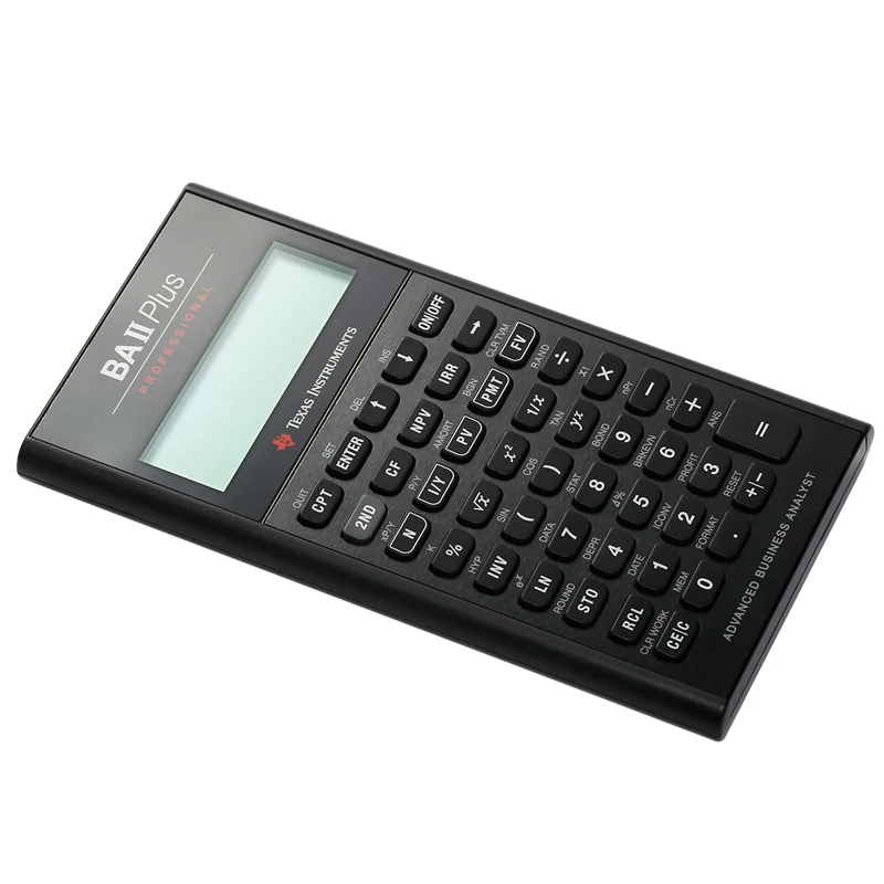 Texas Instruments Financial Calculator Ti BAII Plus Professional CFA/FRM Financial Accounting Bank Wealth Management Exam