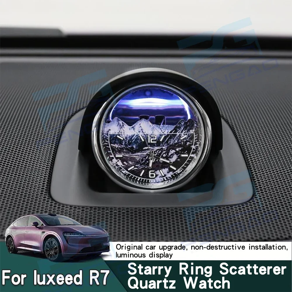 

For luxeed R7 AITO M7 M9 M center mounted Stellar Ring clock modify 5 central control electron clock accessories atmosphere