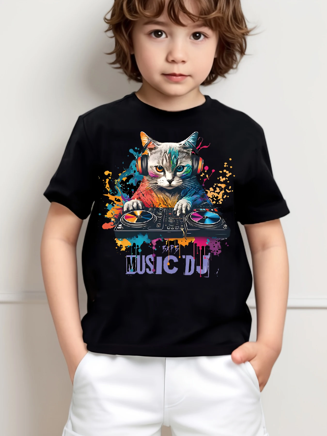 

Adorable Whisker Cat Graphic T-shirt - Ultra Soft, Lightweight, and Cozy Casual Short Sleeve Tops for immer Seasons, Perfect for