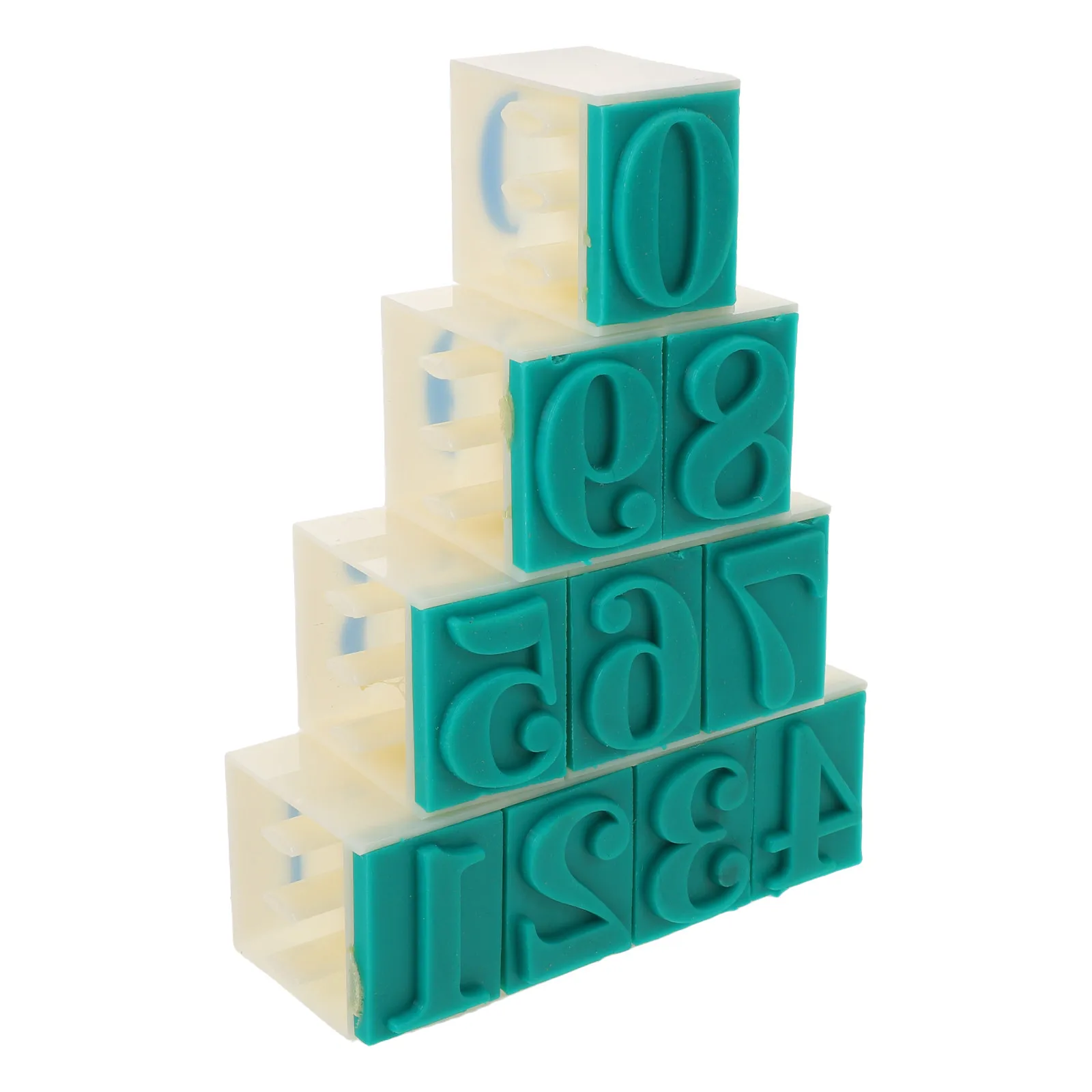 

1Set Number Rubber Stamp Set Ergonomic Handle Efficient Office Date Stamps for Journaling Classroom Serial Code Stamper DIY