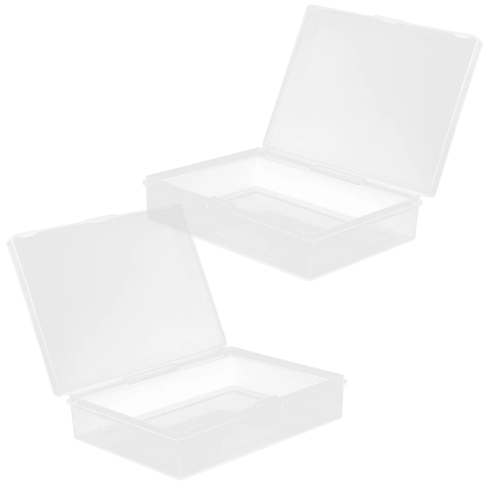 Boîte de rangement transparente pour cartes à jouer, étui de poker, boîtes en plastique, supports de transport d'index, pont de support, 2 pièces