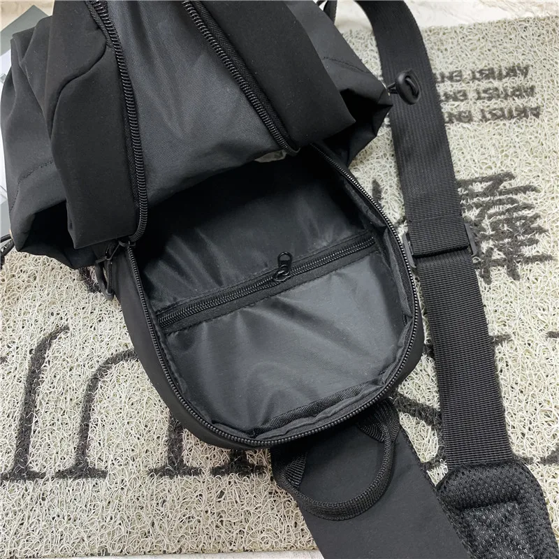 AOTTLA Chest Bag Oxford Cloth Shoulder Bag For Male Classic Pure Color Messenger Bag Men Cross Body Packbag Brand Casual Men Bag