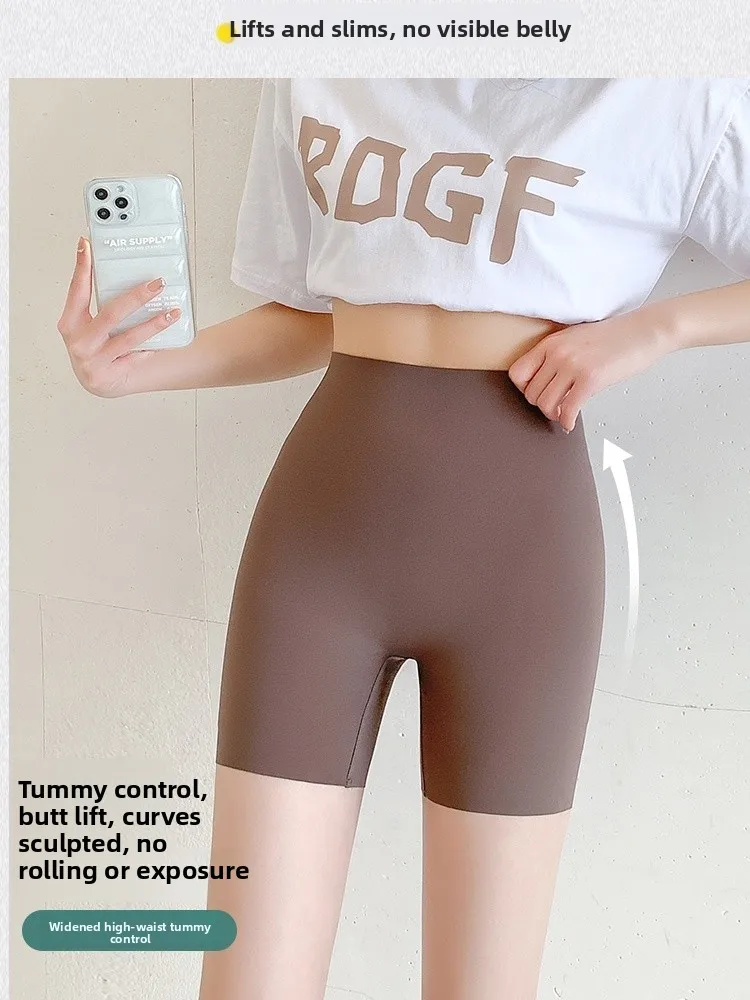 Damen Sehbar-Durchsichtige Yoga-Hose, dünne, figurformende Fitness-Unterzieh-Hose, Sommer-Oberbekleidung, Dreiviertellänge