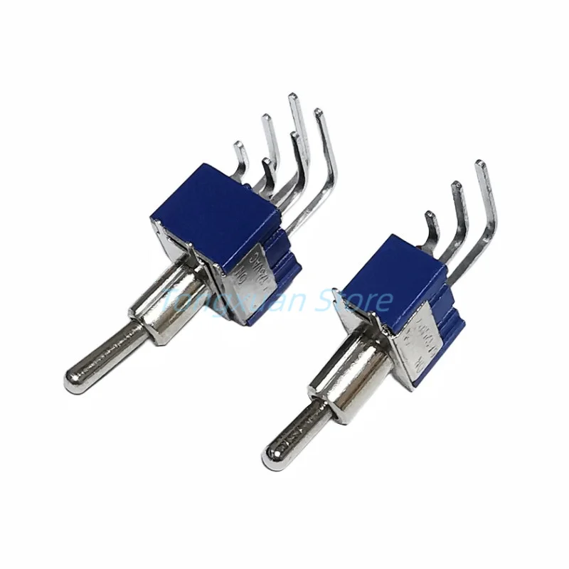 

5pcs MTS-202/102-C4 Right Angle Miniature Toggle Switch PCB Panel Mount 3/6Pins ON-ON Power Switche 6A/125V 3A/250V