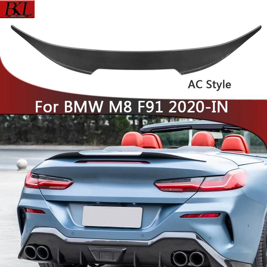 

For BMW M8 series F91 two-door convertible AC type dry carbon fiber spoiler rear wing duckbill wing modified rear wing