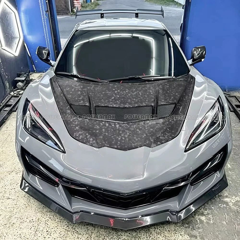 ZR1-V1 Style Forged Carbon Engine Cover for Corvette C8 All Models 2019+