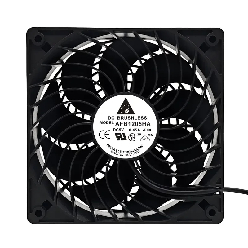 Delta silent router cooling base USB fan 5V 12cm for WiFi broadband power amplifier chassis radiator
