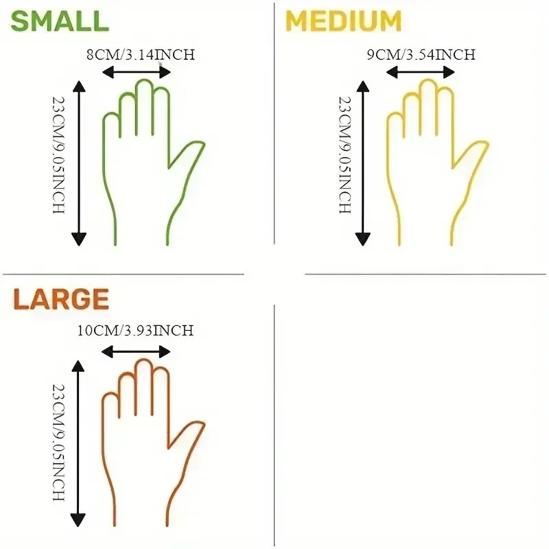 100/200 قطعة الغذاء الصف قفازات يمكن التخلص منها المحمولة عدم الانزلاق حمض سلامة العمل تنظيف قفازات شفافة TPE قفازات خالية من اللاتكس