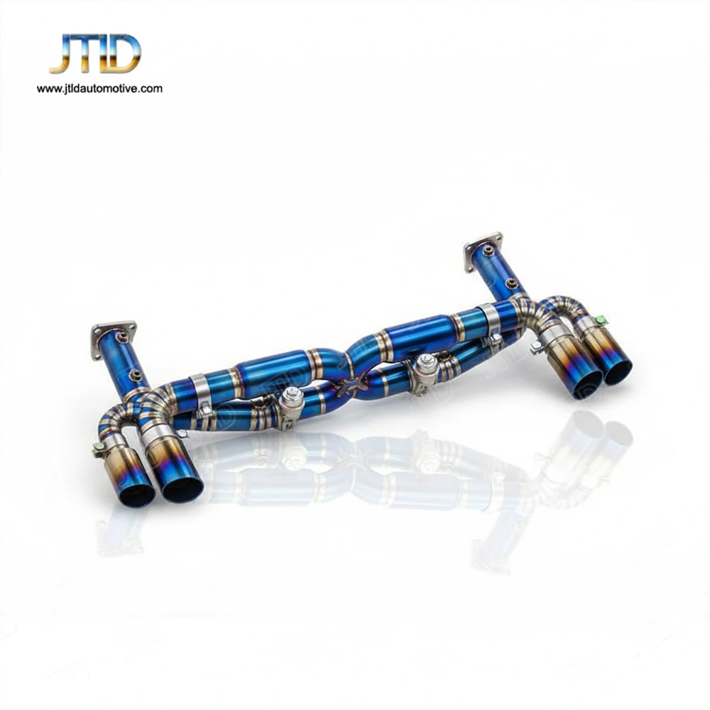 

Titanium Catback Exhaust System for Porsche 997.2 Carrera S / 4S 2009-2012, Valved Muffler with Carbon Fiber Tailpipes
