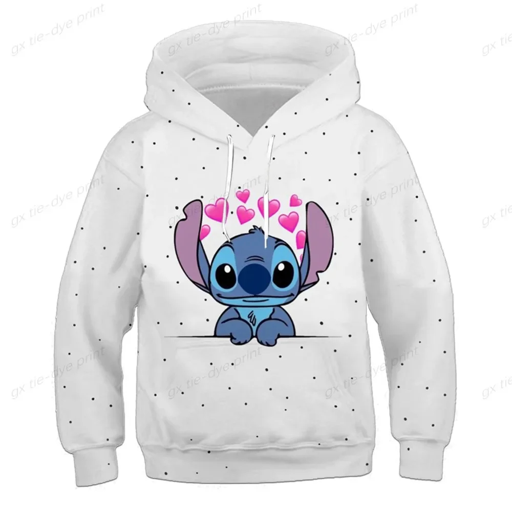 2023 New Spring Autumn Boys Stitch Cartoon Hoodies Fashion Kids Sweatshirt Cartoon Long Sleeve Baby Girls Children\'s Clothes