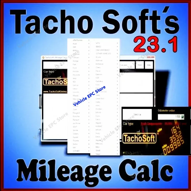 2026 HOT NEW TachoSoft Modify Mileage Calculator 23.1 SOFTWARE car mileage calculation EEPROM ECM English for Peugeot for Jeep
