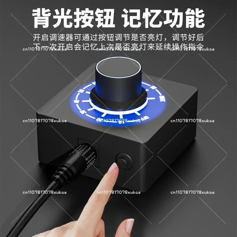 DC12V 24V 4Pin PWM Fan Speed Controller DC5521 Power Supply Adjustable Regulator