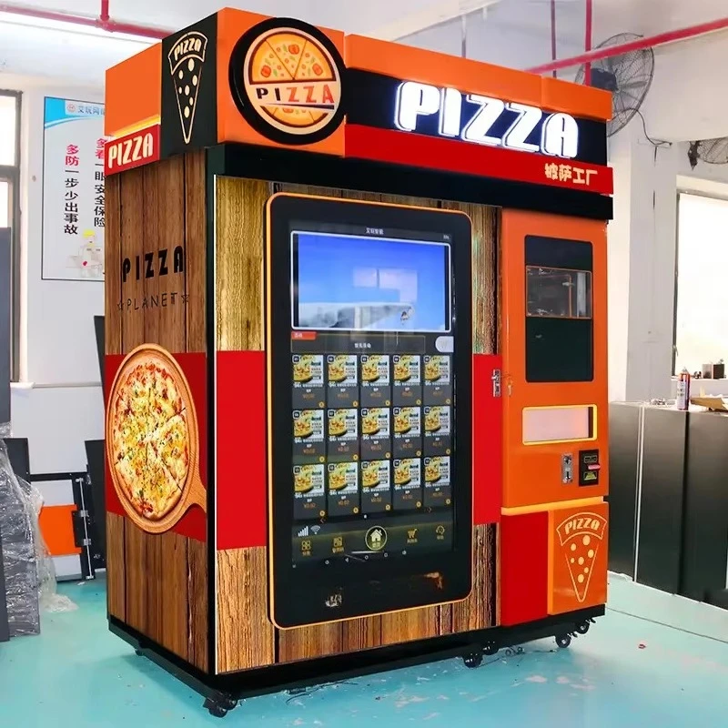 Hot Food Fully Automatic Smart Touch Screen Pizza Vending Machine 24 Hours Food Vending Machine for Sale High Quality