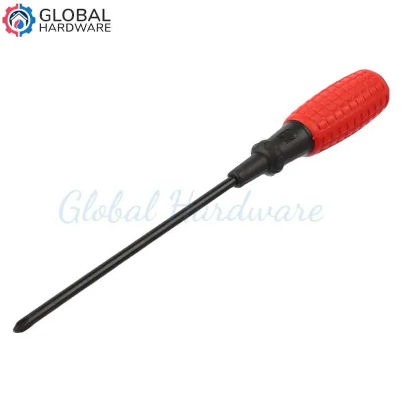 Rubber-coated Anti-slip Handle One-word screwdriver Strong Magnetic Steel Screwdriver 6 Inch