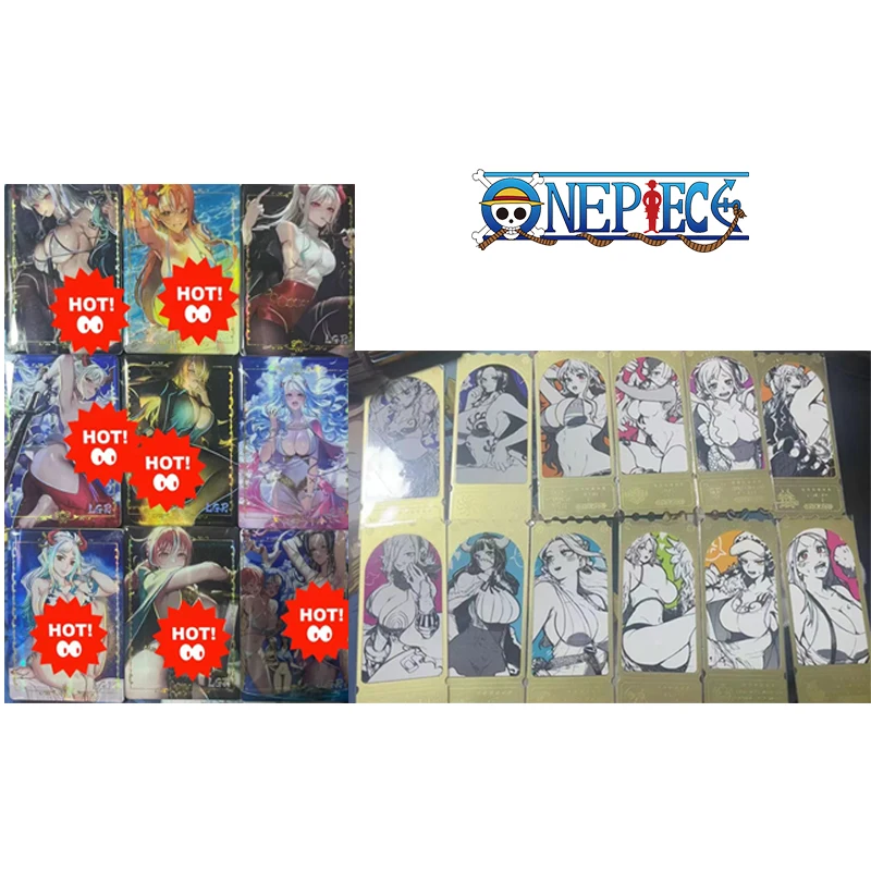 

Anime One Piece Boa Hancock Yamato Monkey D Luffy Nami Nico Robin Chopper Sanji Collectible Card Toys Christmas Birthday Gifts