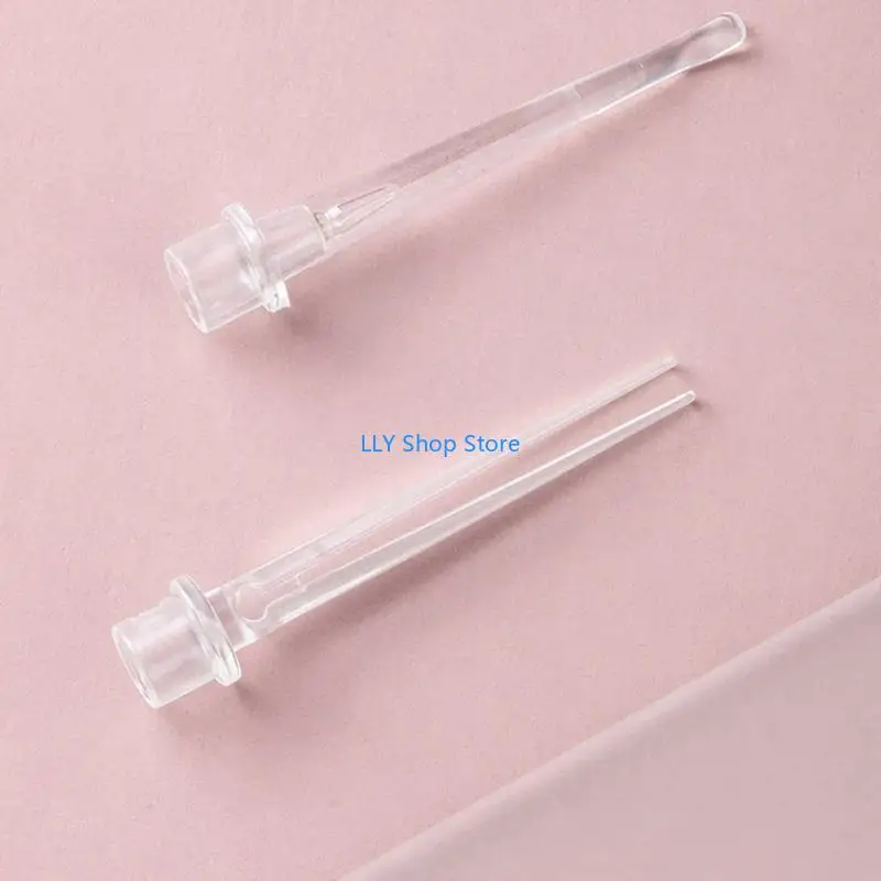 T8UD مضيئة خلال أذني الطفل، أداة العناية بالأذن اللطيفة مدعومة بزر بطارية أداة إزالة شمع الأذن للأذنين الحساسة #5