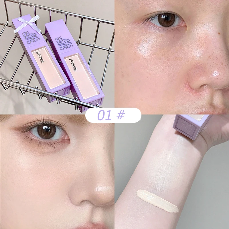 色補正液体コンシーラーホワイトファンデーションメイクアップベース顔明るくカバーアップくま防水コンシーラースティック