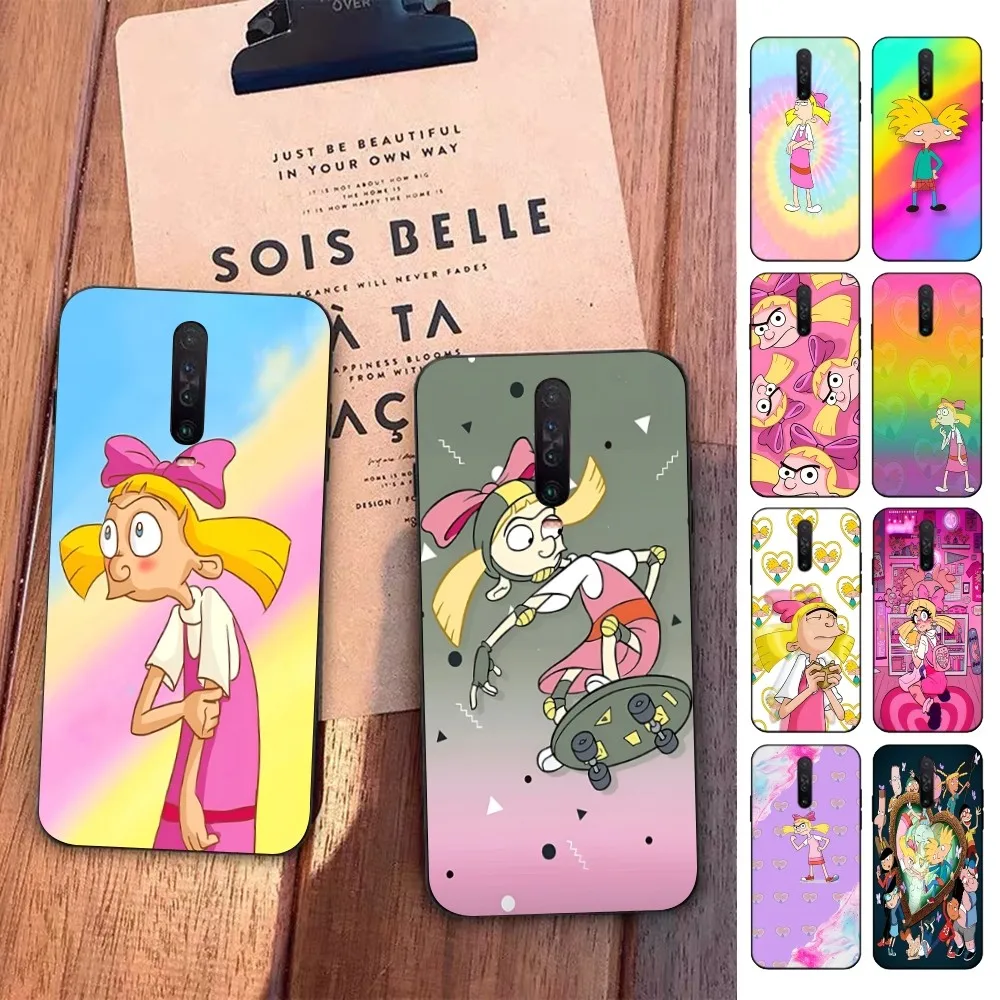 H-Hey A-Arnold H-Helga Cute Cartoon Phone Case For Redmi 5 6 7 8 9 10 Plus Pro 6 7 8 9 A GO K20 K30 K40 Pro Plus F3 Fundas