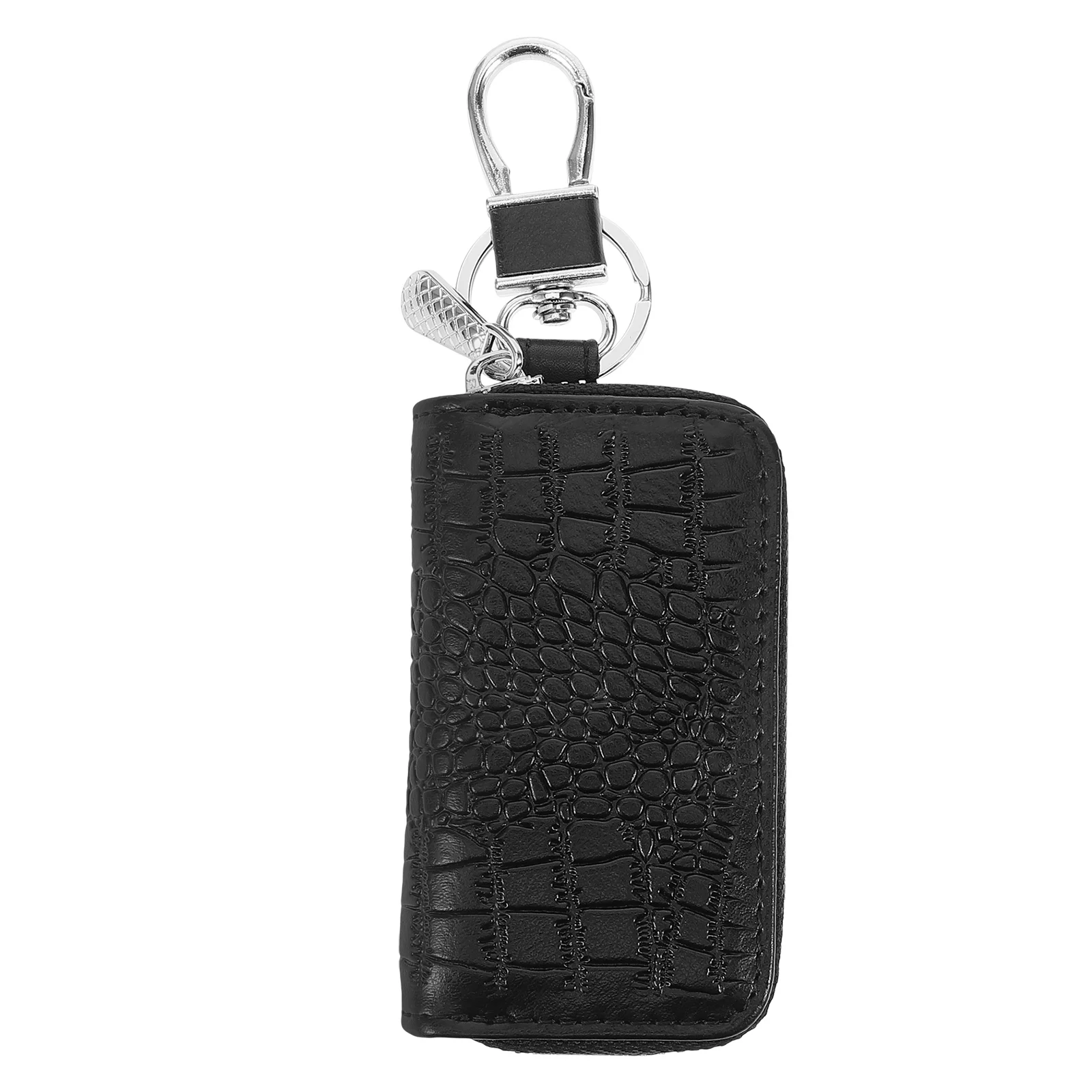 

Crocodile Key Bag for Car Keys Durable Stylish Zipper Key Holder Pouch Case Protector Organizer Keychain Fob Pouch