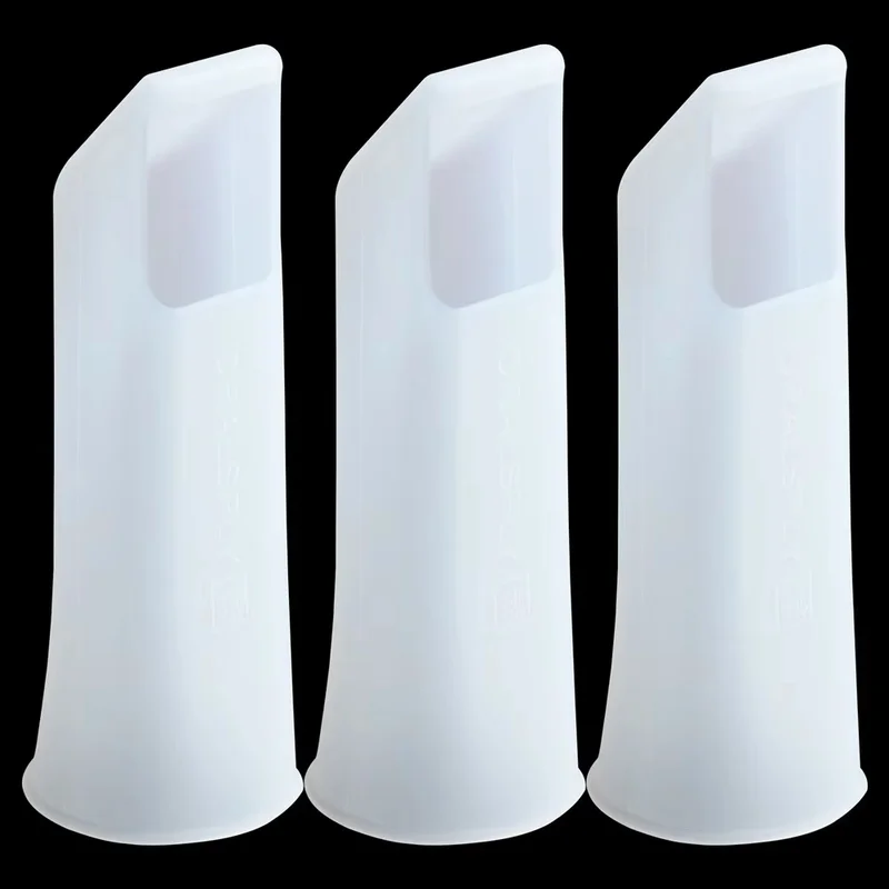 3Pcs Dentistry Clear Autoclavable Silicone Protective Sleeves for Dental Intraoral Scanner Tips Mirror TRIOS 3 Wireless/Wired