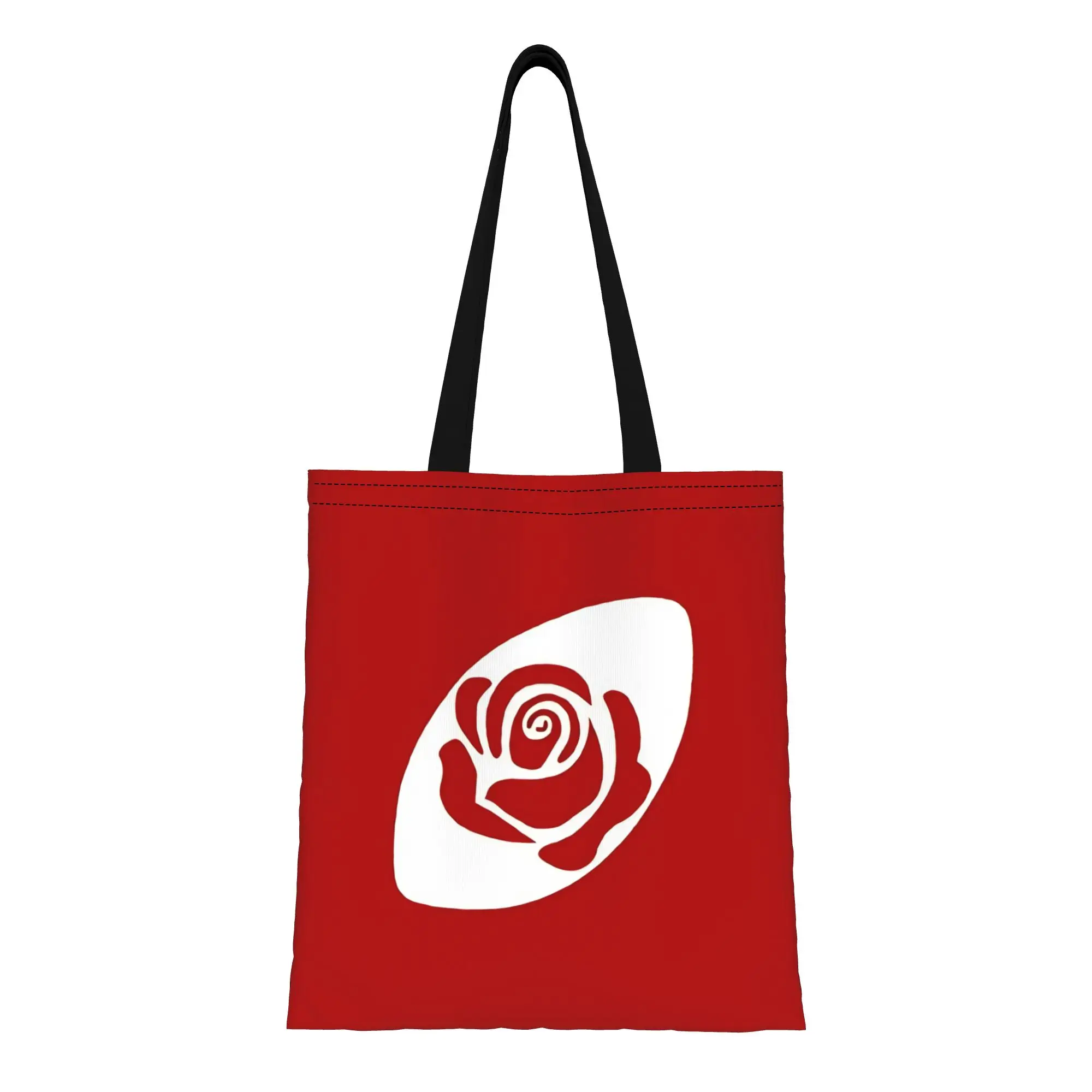 England Rose Heraldic Pattern Canvas Woman Tote Bag for Shopping Travel Outdoor Heavy Duty Shoulder Handbag