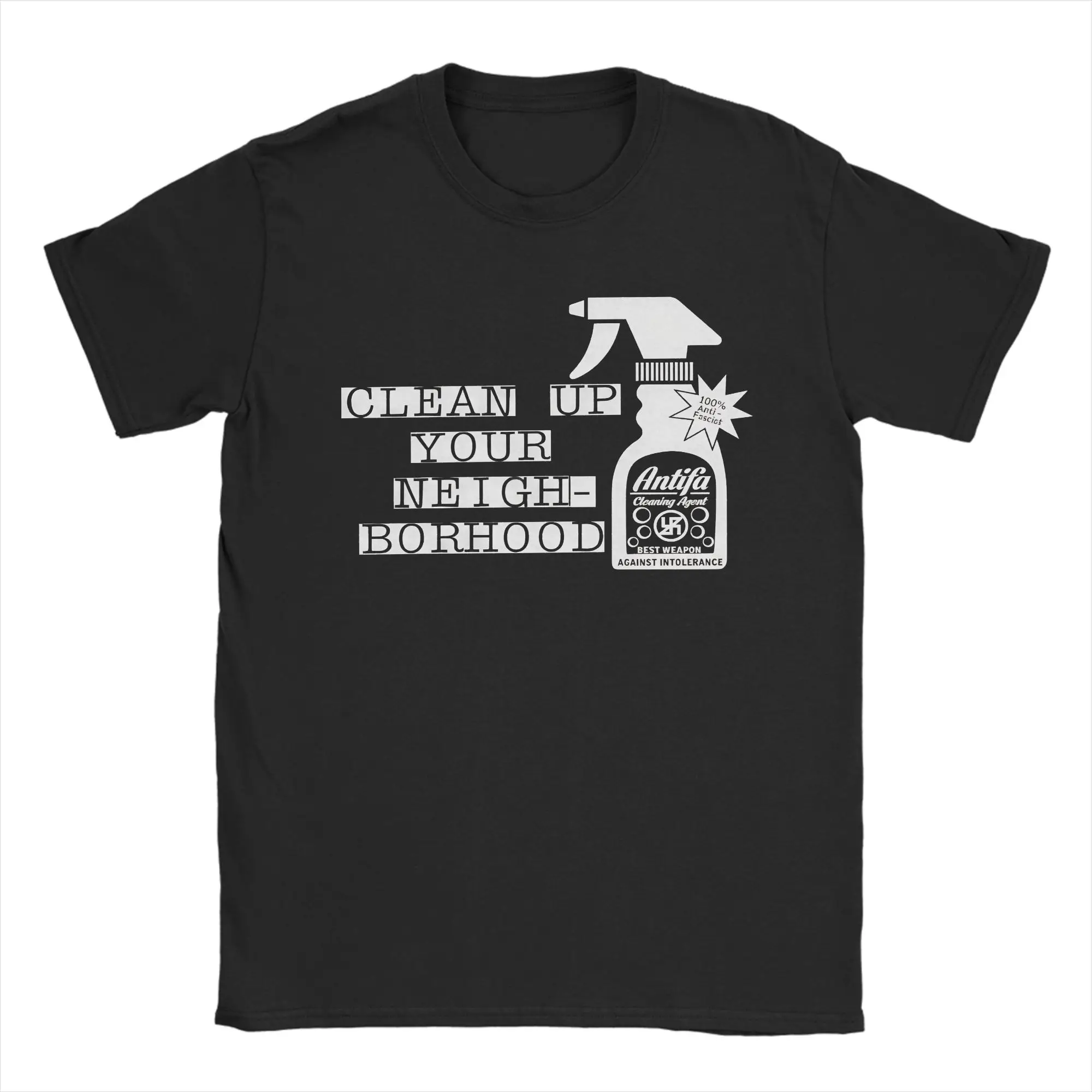 Fun Antifa Black Block T Shirt Men's  Funny T-Shirts Summer Comfortable Harajuku Tees Hot Sale Plus Size Tops