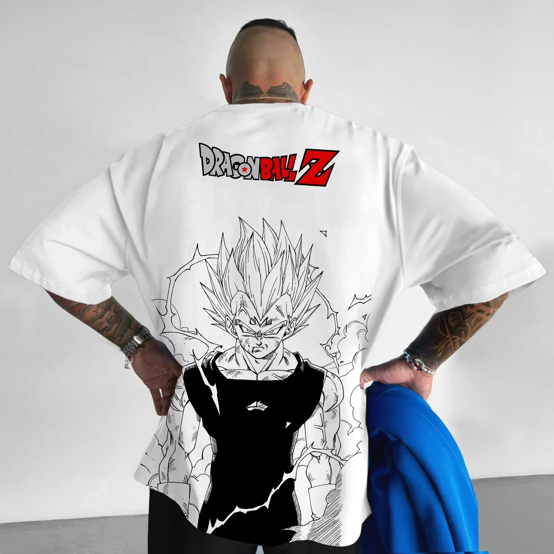 2026 Dragon Ball Animation Vegeta Joint T-Shirt Sommer Neu Herren Street Hip Hop Locker Lässig Amerikanischer Trend Kurzarm-Oberteil