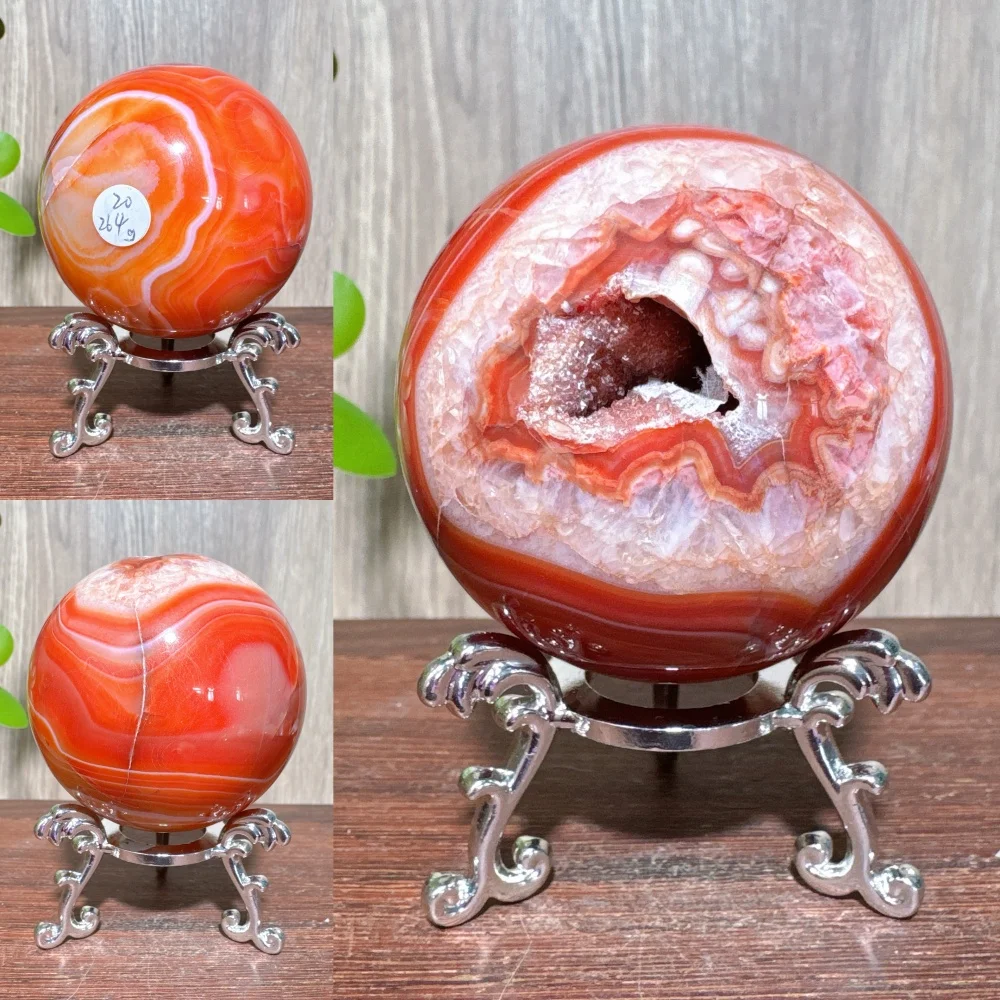 

1PC Natural Red Carnelian Agate Sphere Stone Ball Sardonyx Quartz Crystal Healing Reiki Natural Stones and Minerals Party Gifts