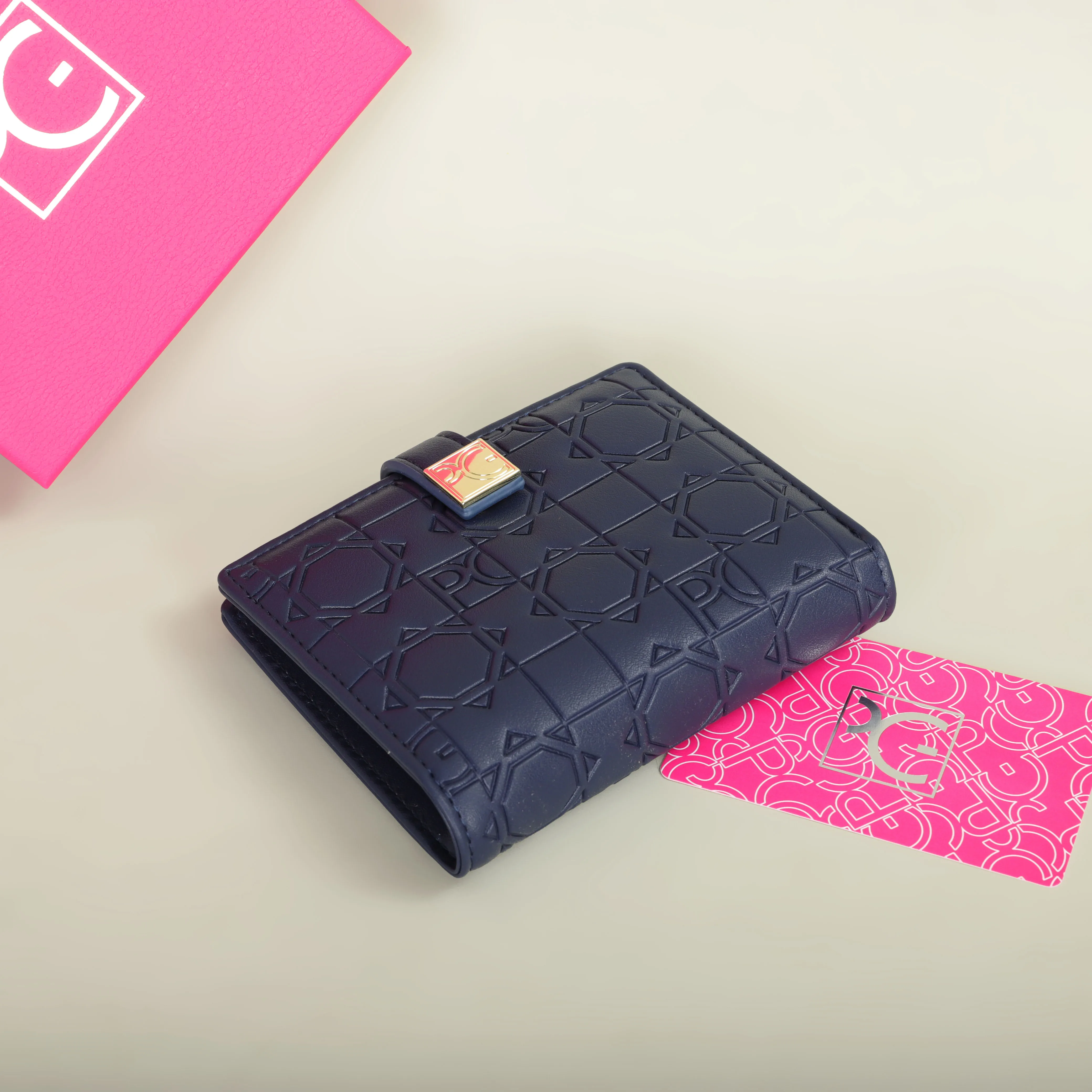 PG Wallet Fashion Classic Retro Damen-Universal-Geldbörse mit Buchstabendruck, tragbare Kartentasche, Zero Wallet – Detail 9