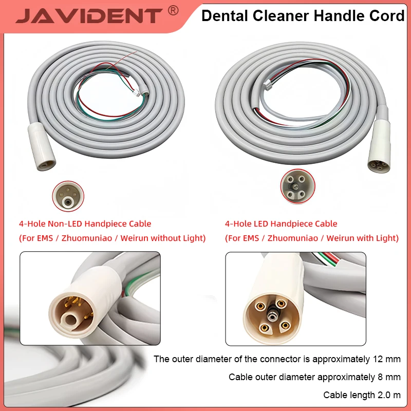 1Pcs Accessories for Built-in Ultrasonic Dental Scalers: Tail Cables and Handpiece Cables; Dental Instrument Materials