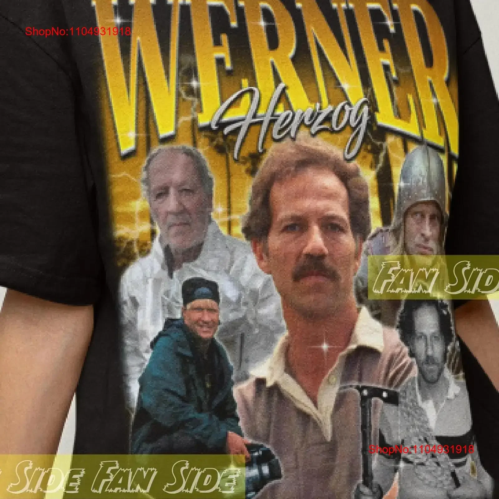 تي شيرت Werner Herzog برقبة دائرية وغطاء للرأس مطبوع عليه مروحة عتيقة مغسولة عصرية ناعمة غير رسمية مريحة أوم أنيقة قابلة للتنفس #1