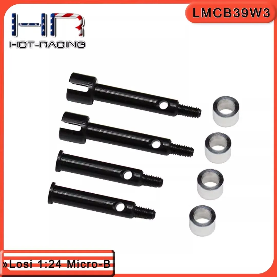 HR Losi 1:24 Micro-B steel widened wheel axle for one vehicle, single-sided widened by 3MM/5mm