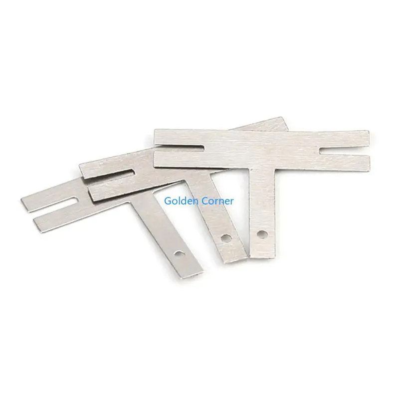 

E15D 0.15*20*4 100 Pcs/Lot for T Type Nickel Plated Steel Strap Strip Sheets for Battery Pack Spot Welding Spot Welder Equipm