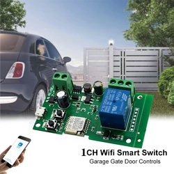 Smart Wifi Cancello Garage Porta Apri di Controllo Remoto 12V 24V Wifi Interruttore Modulo Ricevitore RF 10A Relè Tuya Smartlife Lavoro Alexa