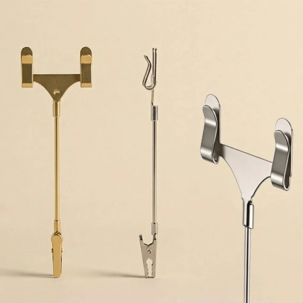 5Pcs Vertical Metal Clip Price Display Sign Double Head Alligator Clasp Price Display Sign Clip Clip on S/M/L Label Holder
