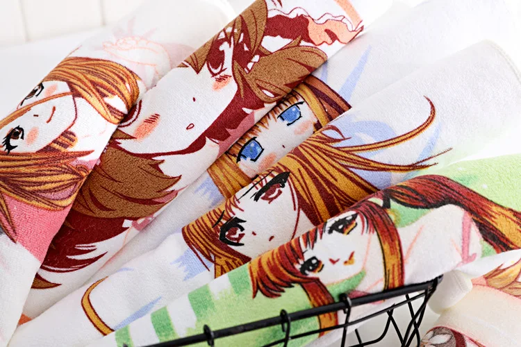 Anime Character Microfiber Towel with Heat Sensitive Design - Extra Thick Quick Dry Bath Towel, Perfect Gift for Cosplay Fans