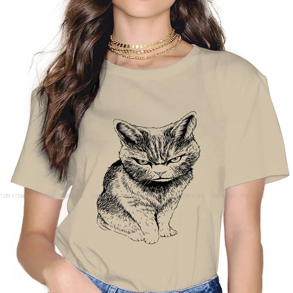 Cat 5XL TShirt for Girl Lucifer Hell Demon Bible Comfortable Graphic  T Shirt Stuff Hot Sale