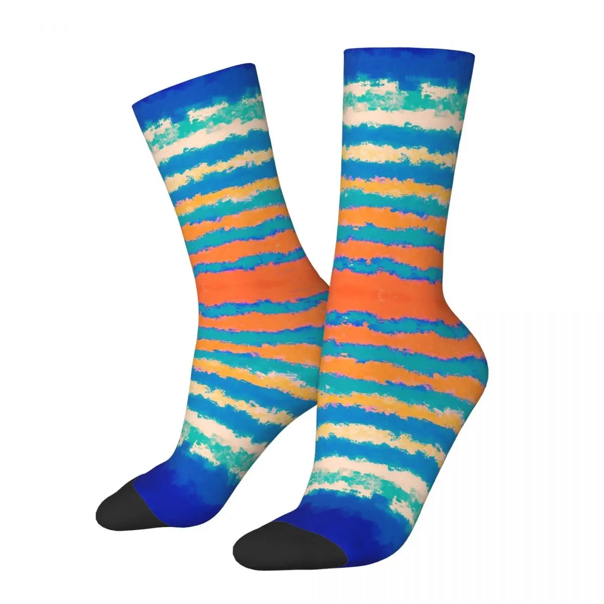 

Abstract - A Day At The Beach Socks Harajuku Sweat Absorbing Stockings All Season Long Socks Accessories Unisex Christmas Gifts