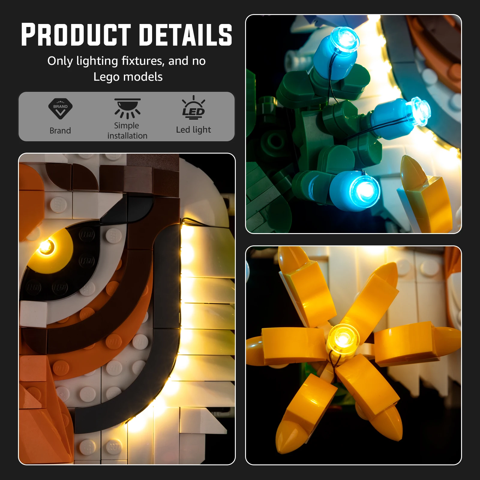 

LED Light Set for LEGO The Fauna Collection - Tiger 31217 Building Blocks Not Include Model Bricks