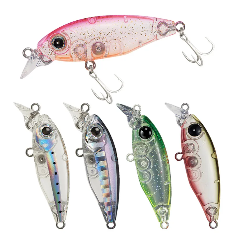 Mini Suspend Minnow 45mm 4g pływający Jerkbait Wobbler magnetyczny długi odlewany przynęta wędkarska twarda sztuczna przynęta szczupak Aspius Tackle — zdjęcie 3