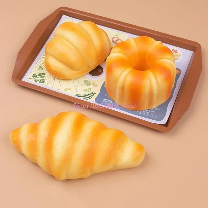R6FD Stress -Relief Bread ของเล่นตลกสำหรับผู้ใหญ่สำหรับเด็กเกมลดความวิตกกังวล