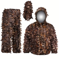 Bionic Jagged Leaf Camo Ghillie Suit Hood - 3D Camouflage for Hunting, Bird Watching & Photography, Lightweight Outdoor Gear