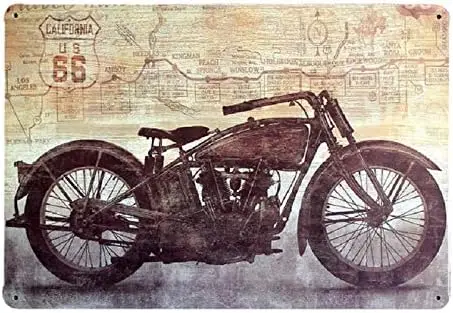 Metal Tin Signs Motorcycle Wall Poster, Decals Plate Painting Bar Club Pub Home Decor Wall 20 * 30cm