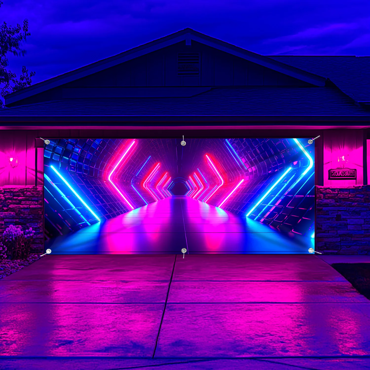 1 PC Creative Future Time Tunn - Garage Lighting Decor 评论和价格