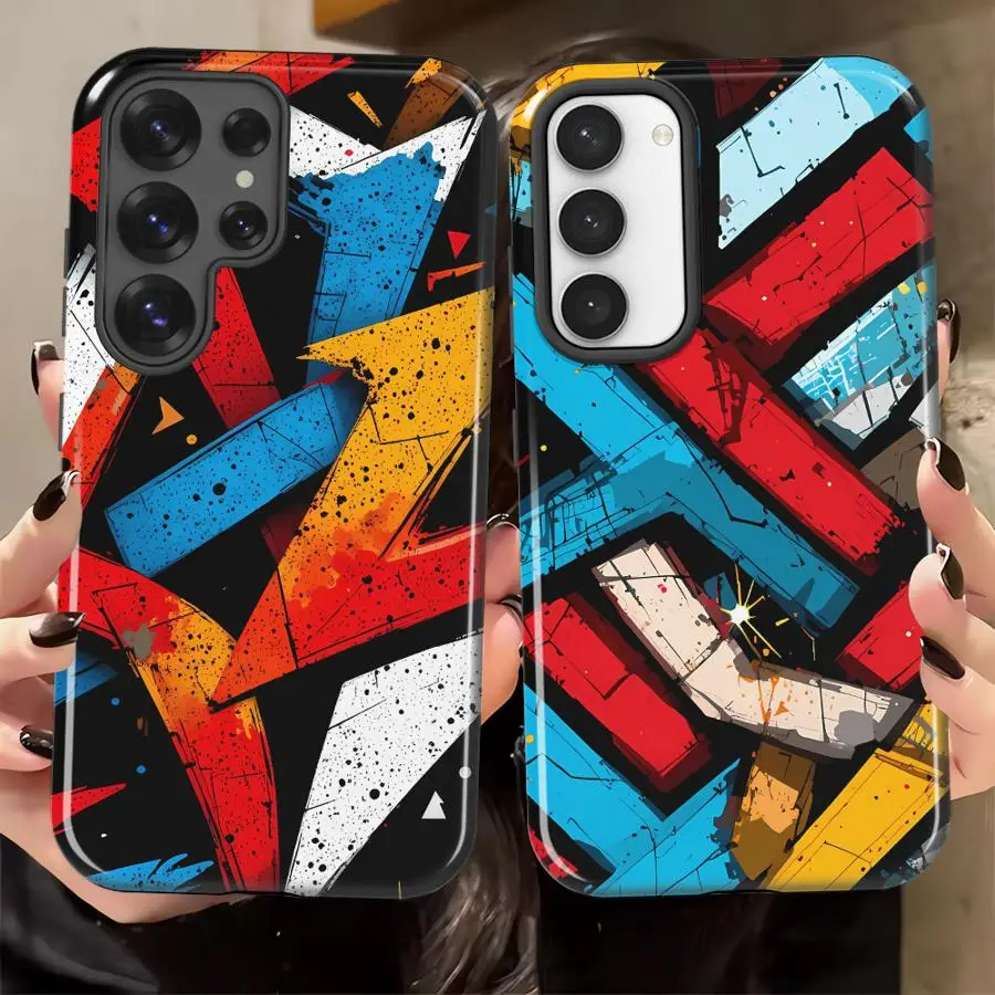 Graffiti Abstract Art Soft Cover Capa Phone Case for Samsung Galaxy S26 Ultra S24 Ultra A26 S23 A16 S20 FE A36 S25Ultra A56