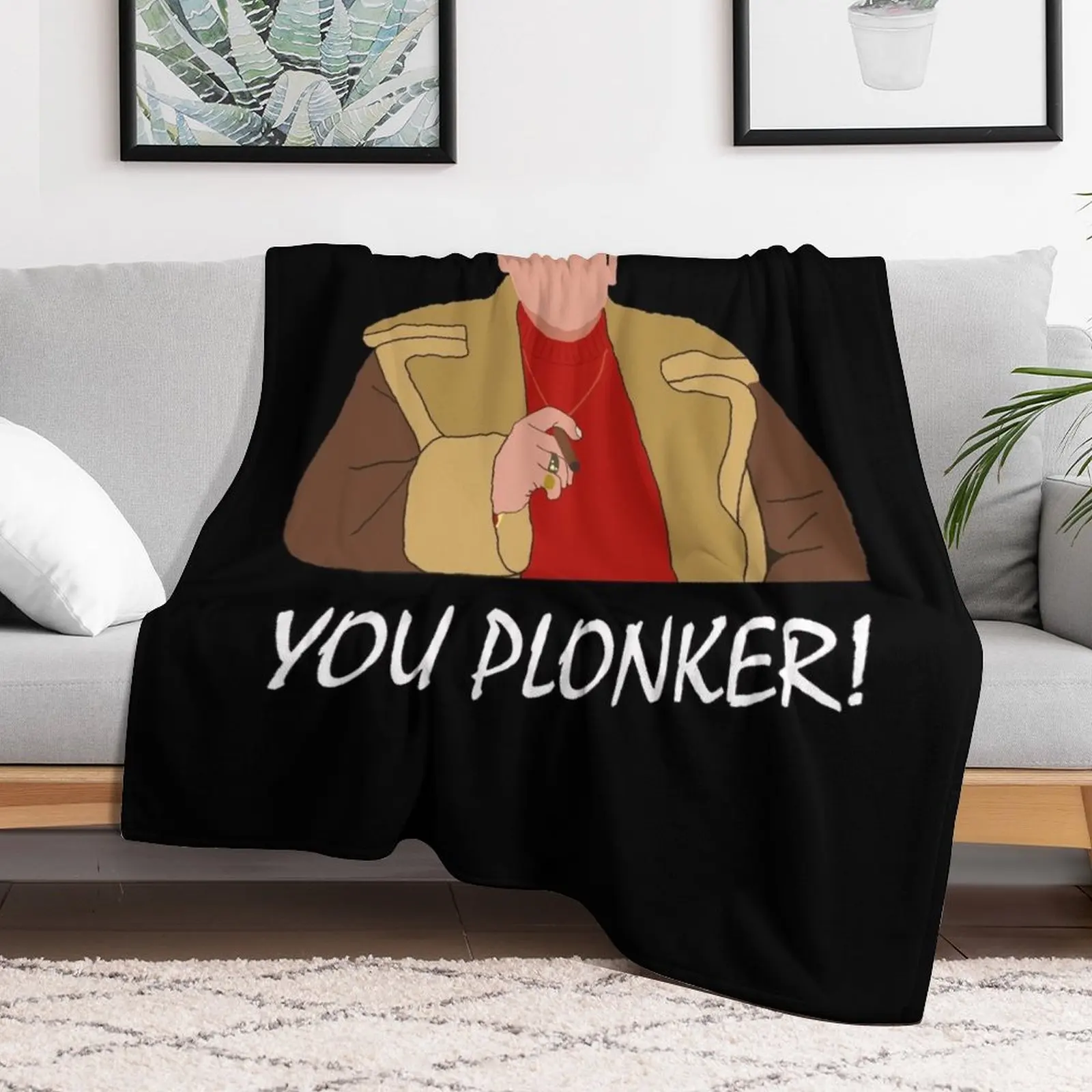 

You Plonker! (White) Throw Blanket sofa bed For Sofa Thin Comforter Bed linens Blankets