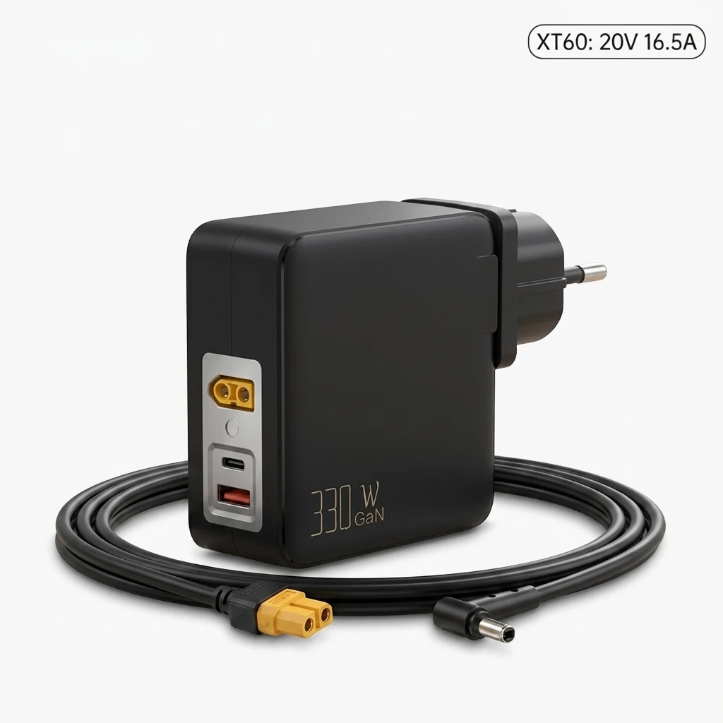 Germany Eu Wall Plug XT60 20V 16.5A 19.5V 16.9A 330W For Laptop Charger 4.5 X 3.0 MM Compatible With OMEN 15 16 17 AC Adapter