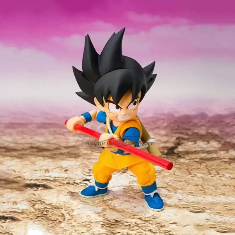 Original Bandai Dragon Ball S.H.Figuarts Shf Son Goku (Mini) Daima Pvc 7cm อะนิเมะ Action Figures Collection Toy