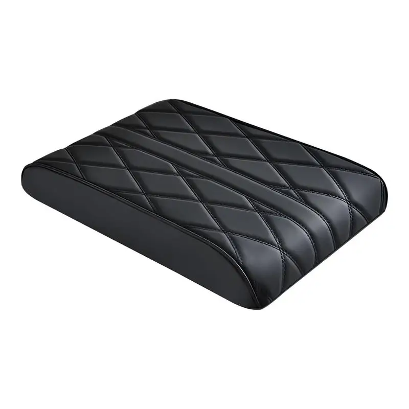 Auto Armrest Box Cover high-quality PU leather memory foam Armrest pad non-slip silicone bottom Breathable Soft Armrest cousin